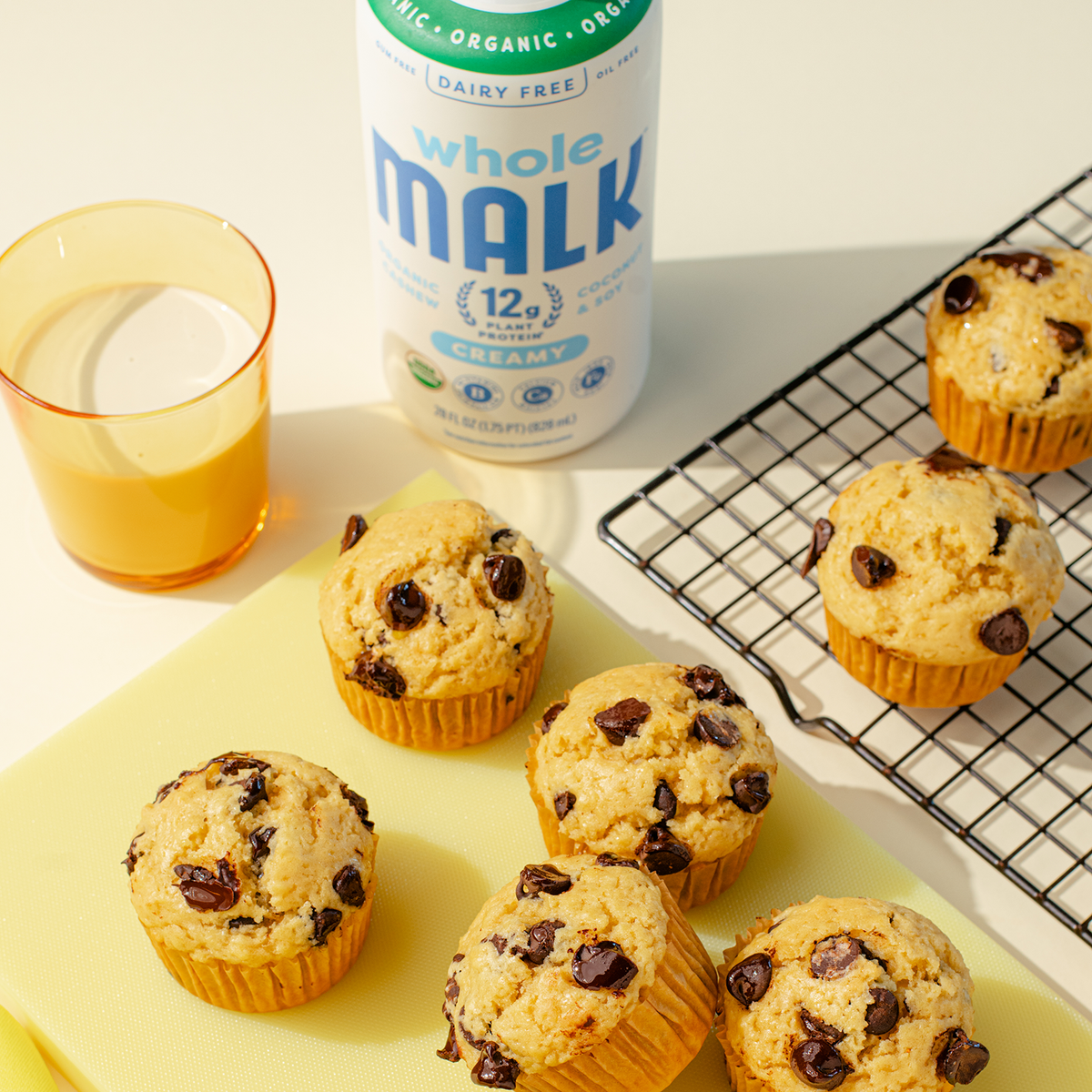 Whole MALK Protein Chocolate Chip Snack Muffins