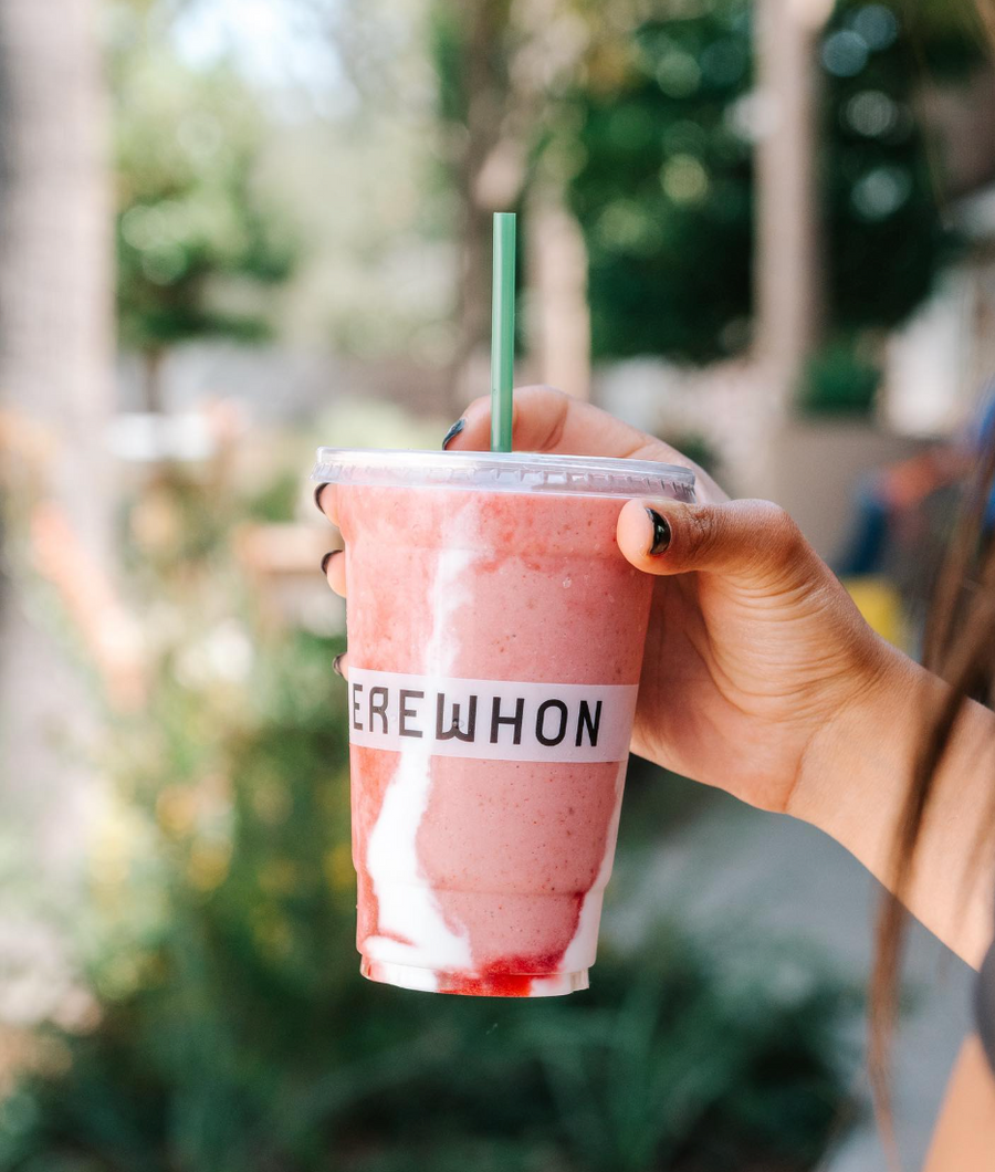 Recreate @haileybieber's Viral Erewhon Strawberry Glaze Smoothie