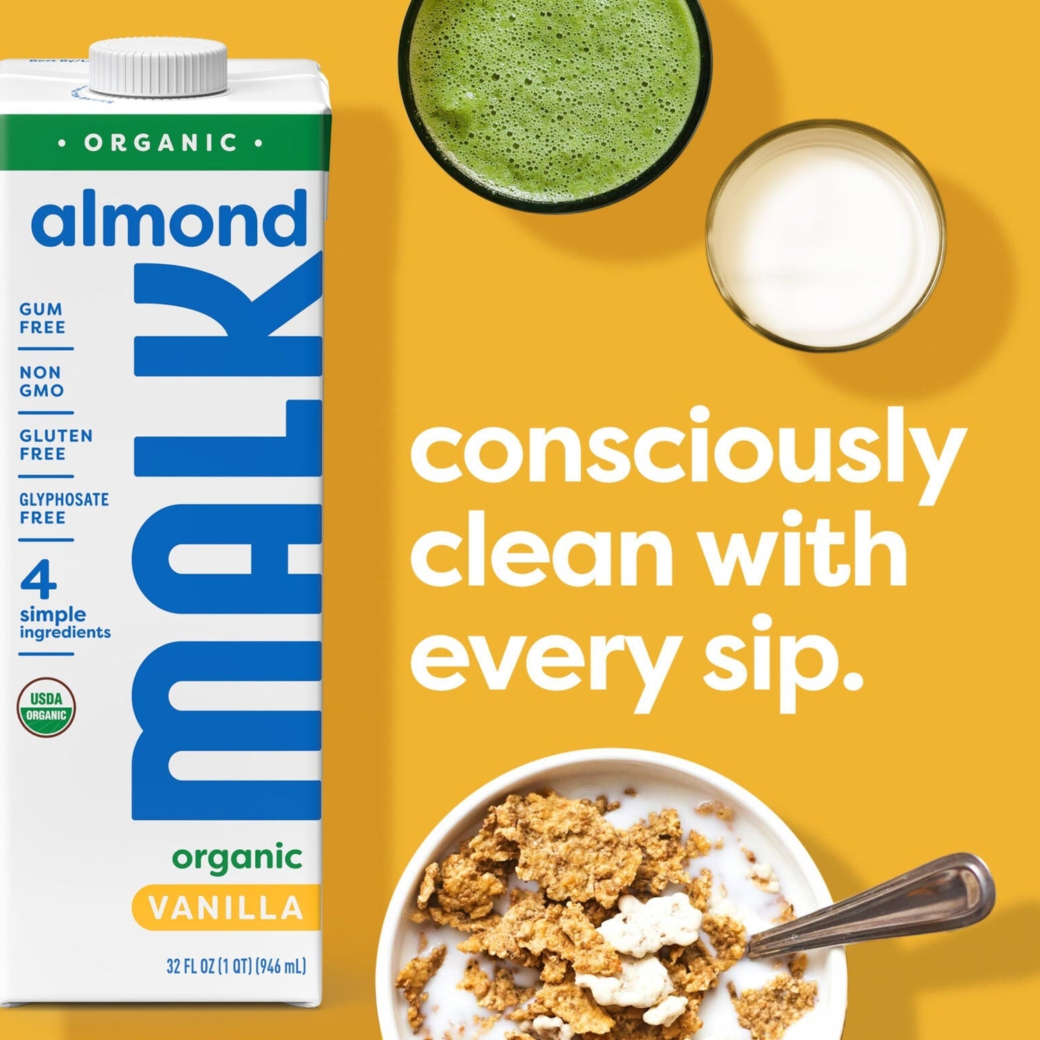 Vegconomist: MALK Organics Launches Four-Ingredient, Shelf-Stable Vanilla Almond Milk