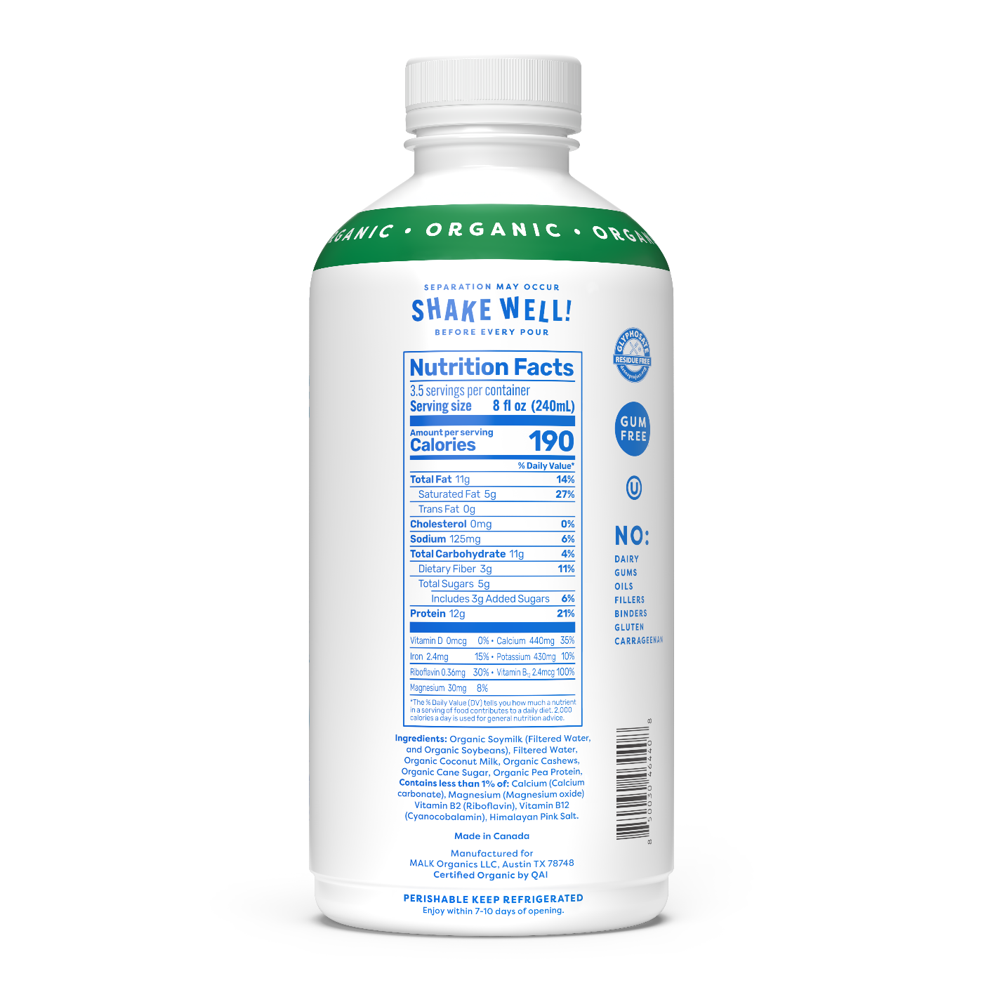 Whole Plant-Based Milk
