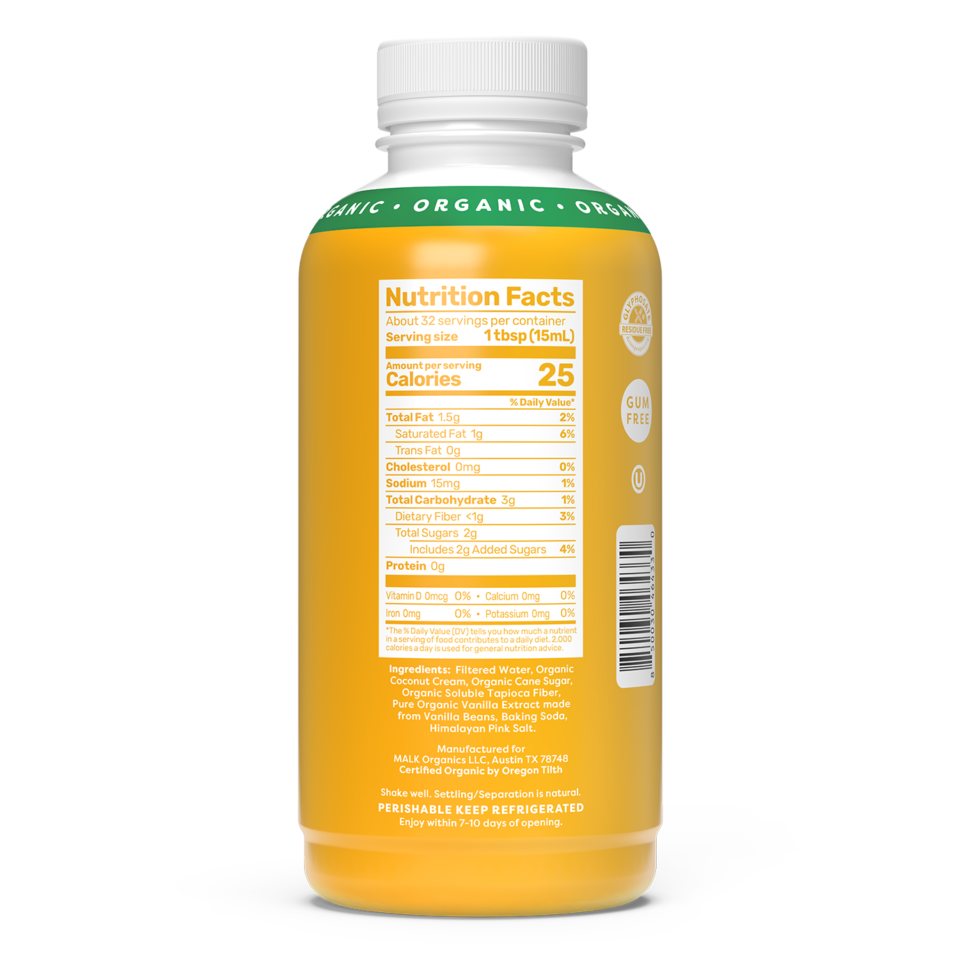 Vanilla Coconut Milk Creamer