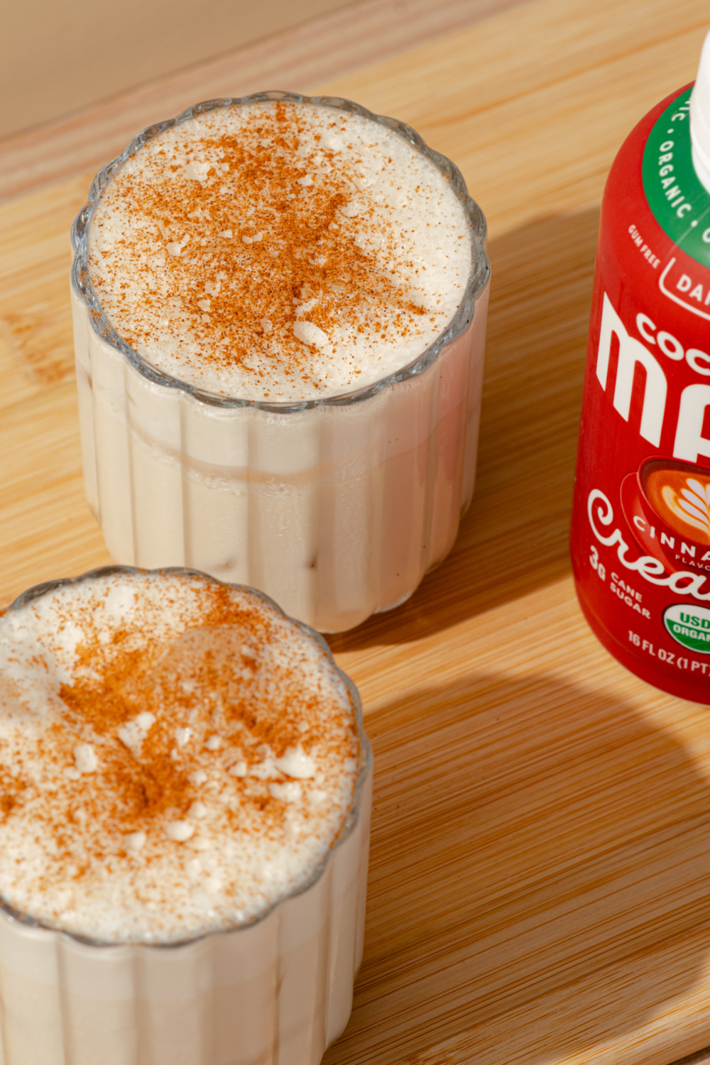 MALK Iced Horchata Protein Latte featuring MALK Cinnamon Creamer