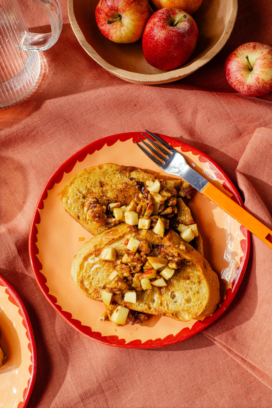 Cinnamon Apple Walnut French Toast