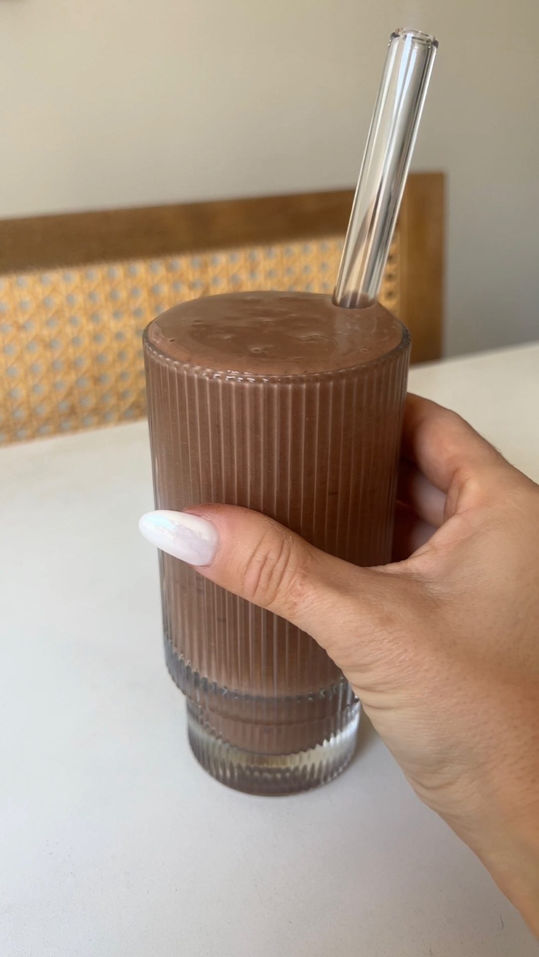 Chocolate Peanut Butter Protein Smoothie