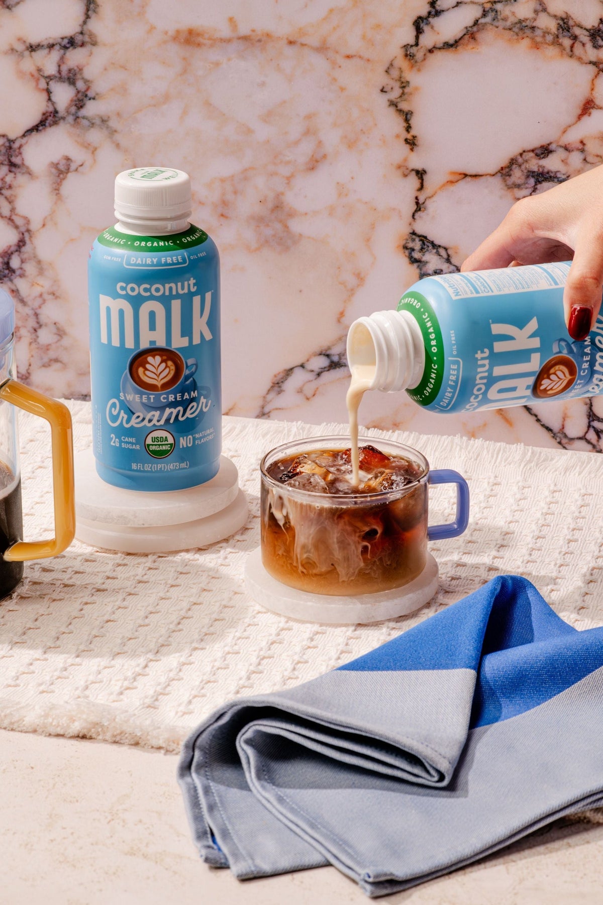 Sweet Cream Cold Brew made with MALK Sweet Cream Coconut Creamer