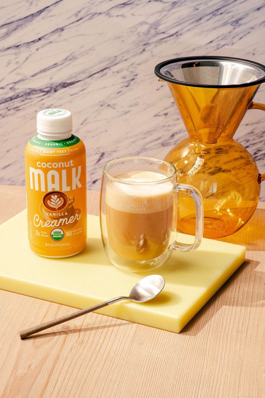 Creamy Vanilla Latte with Coconut Milk