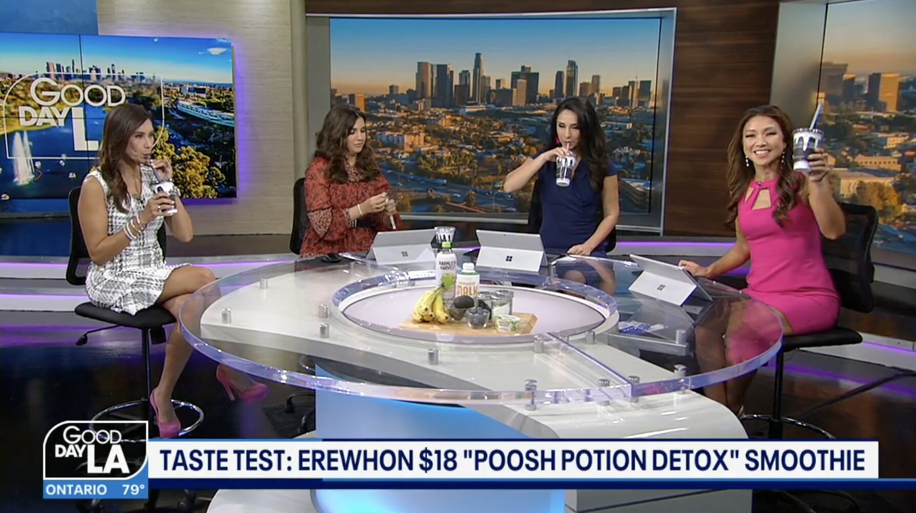 KTLA Taste Test: Erewhon $18 Smoothie “Poosh Potion Detox” Smoothie