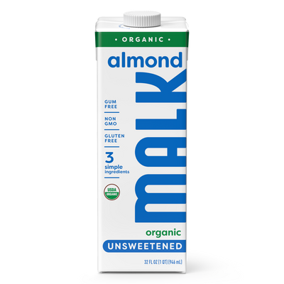Shelf-Stable Unsweetened Almond Milk
